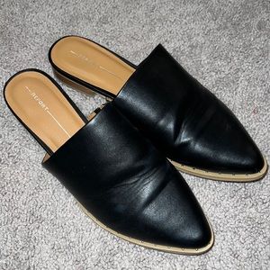 REPORT black slip on mules